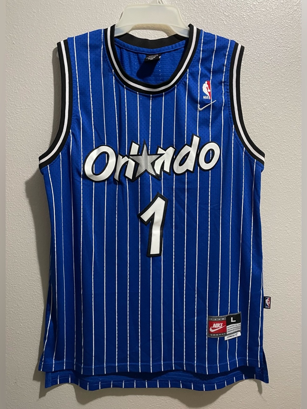 Orlando Pinstripe Basketball Jersey